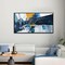 Large Abstract Canvas Wall Art for Living Room - Blue and white